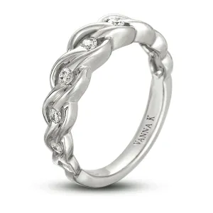 18K White Gold Diamond Wedding/Anniversary Band