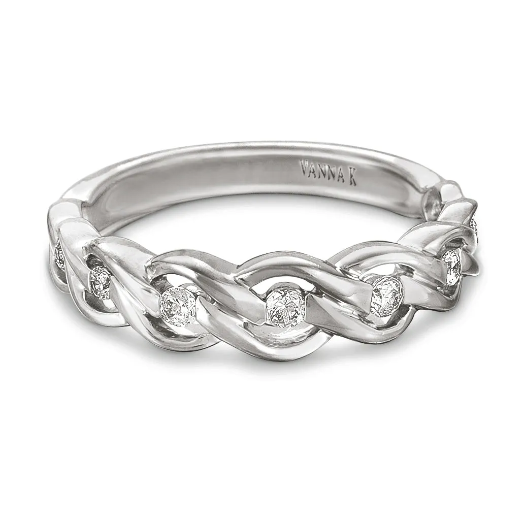 18K White Gold Diamond Wedding/Anniversary Band