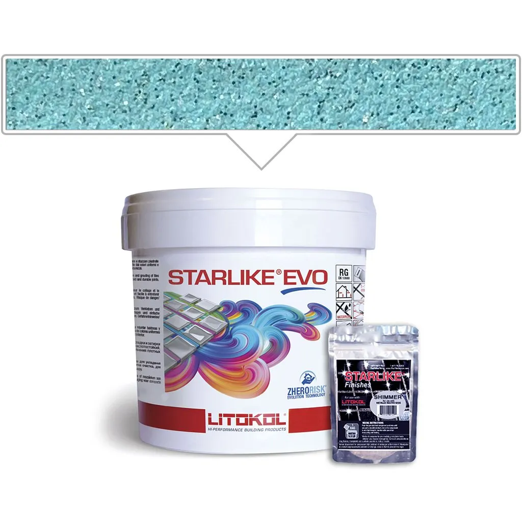 Azzurro Caraibi EVO 320, 5.5lb Pail - Tile Grout