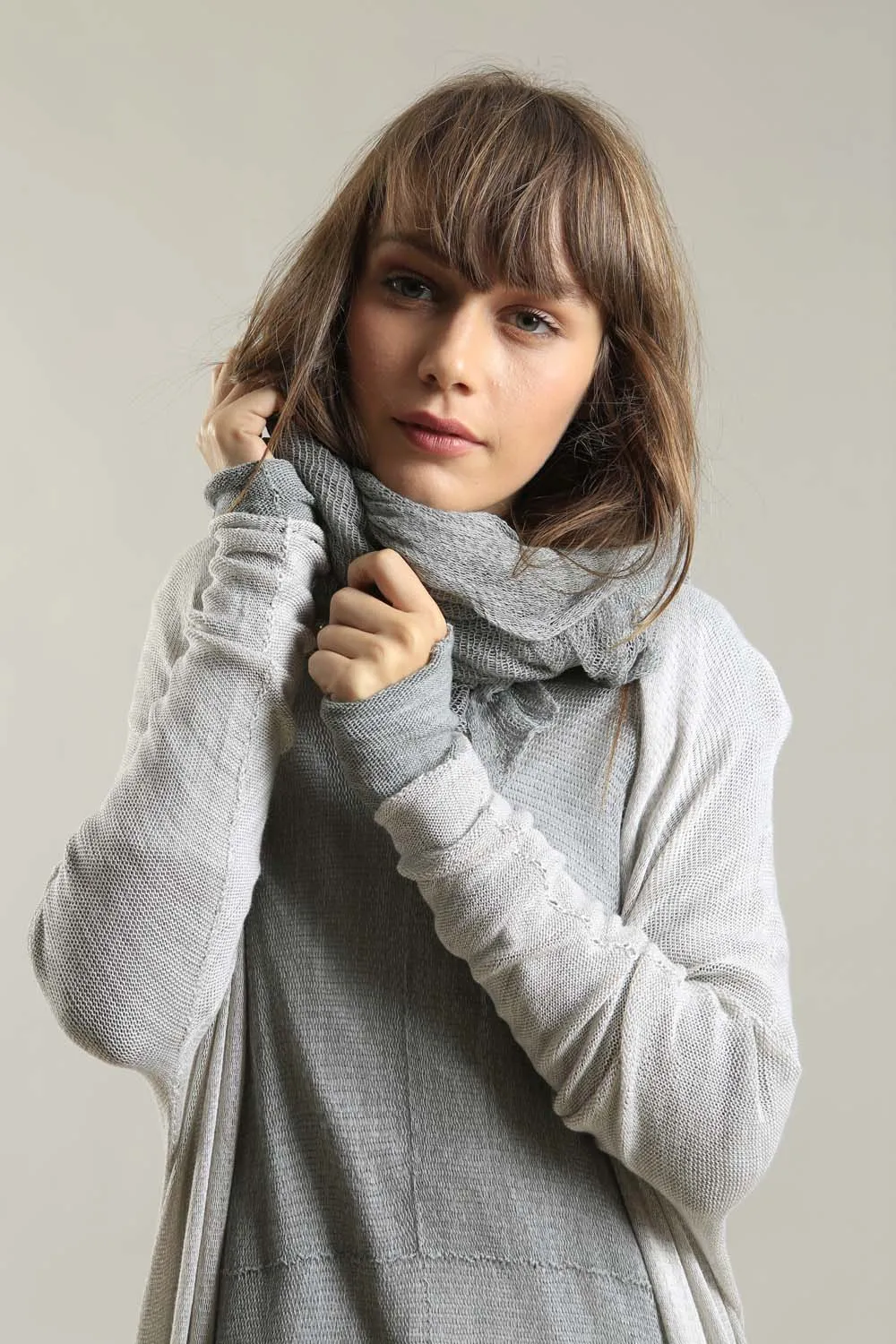 Big Air Bamboo & Soy Scarf - Silver Gray