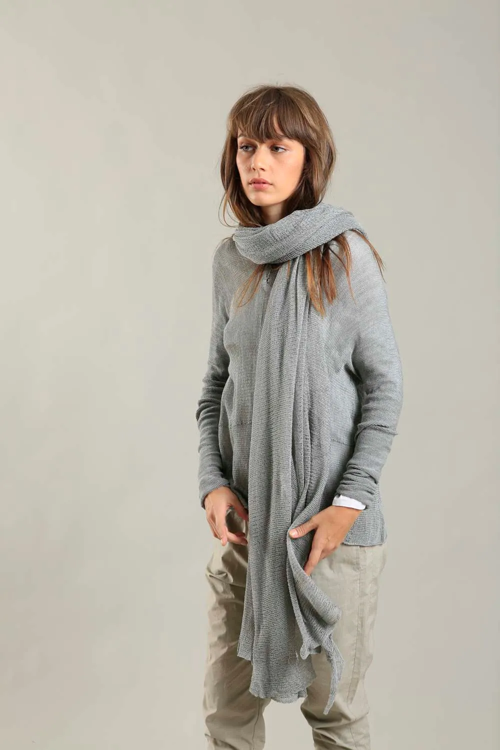 Big Air Bamboo & Soy Scarf - Silver Gray