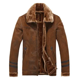 Boomber Sherpa Chamois Leather Suede Jacket