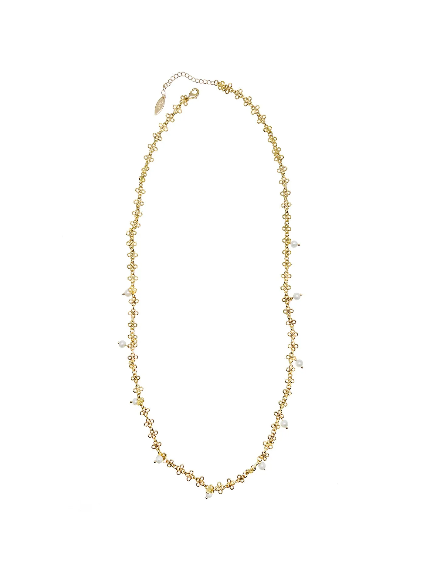 Chain with Pearls Delicacy Necklace JN025