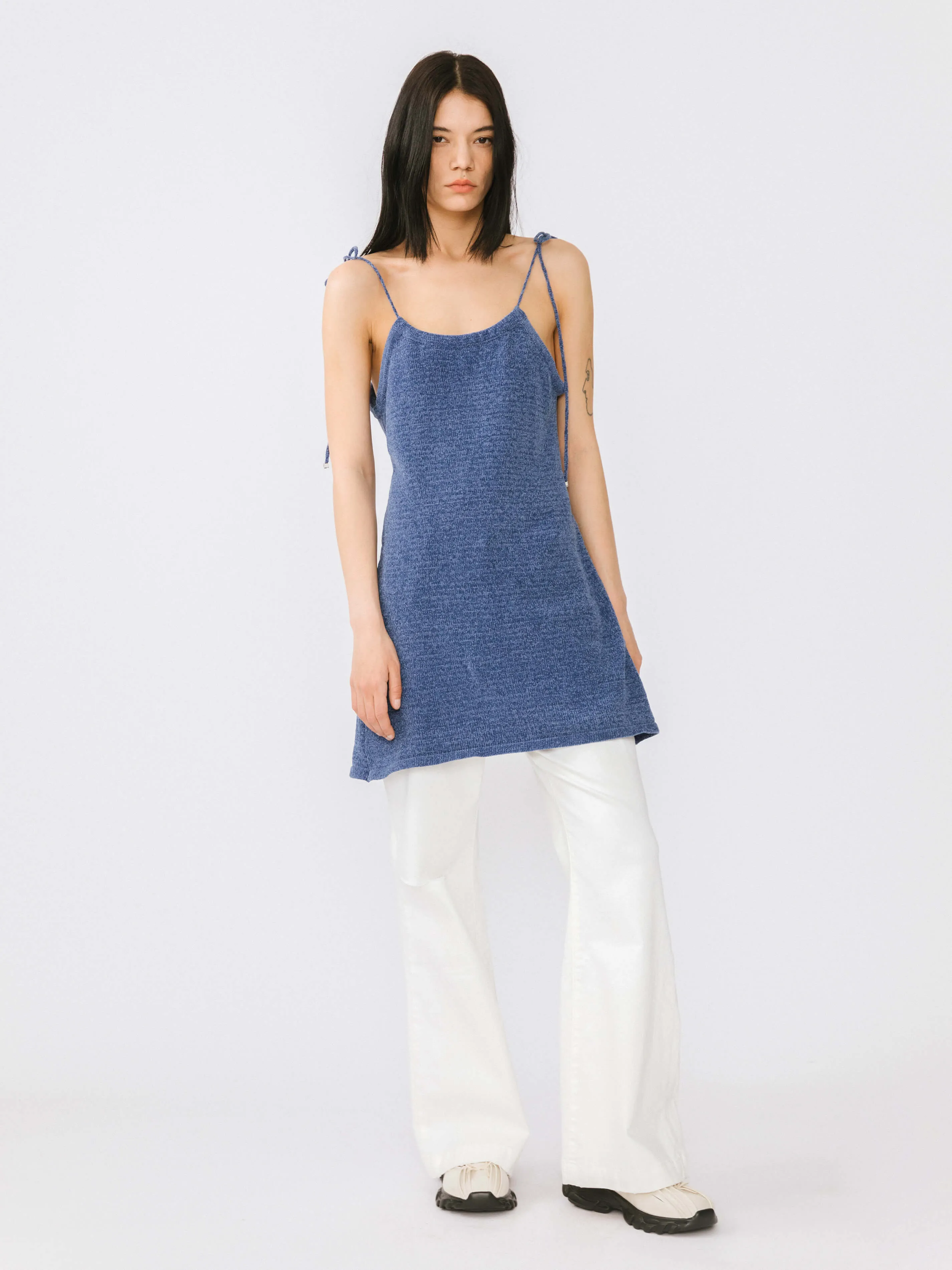 Chenille Knitted Adjustable Cami Top