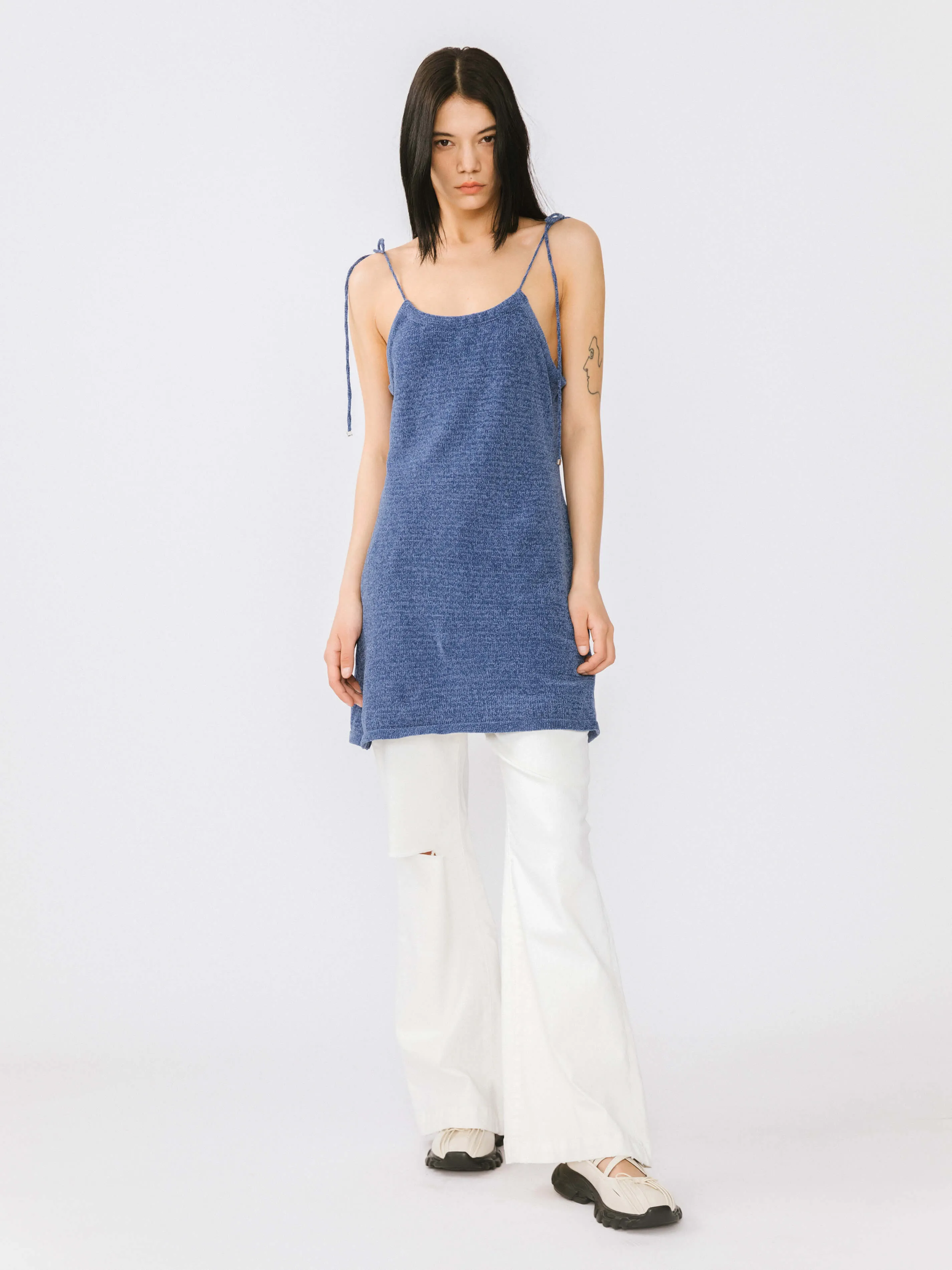 Chenille Knitted Adjustable Cami Top