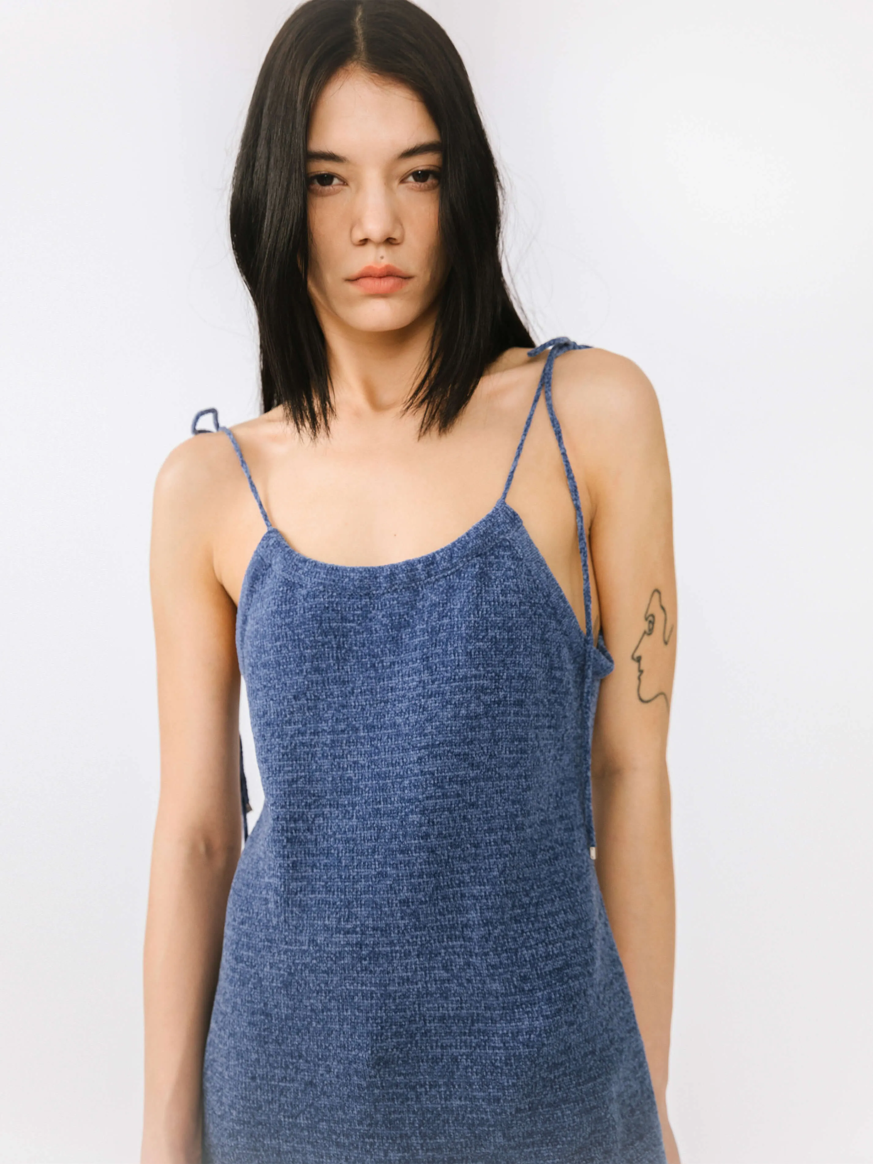 Chenille Knitted Adjustable Cami Top