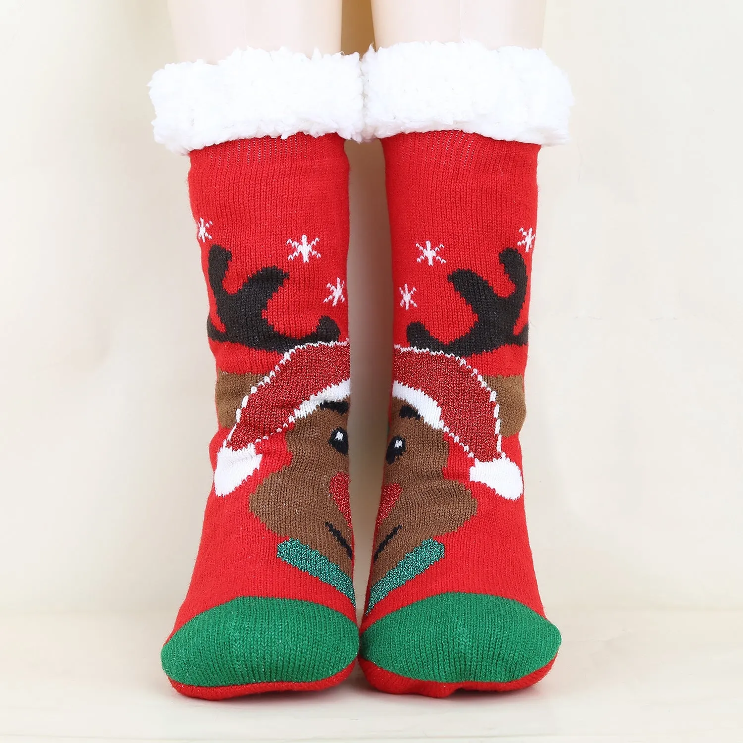 Christmas Fashion Winter Wool Socks Thick  Floor Socks