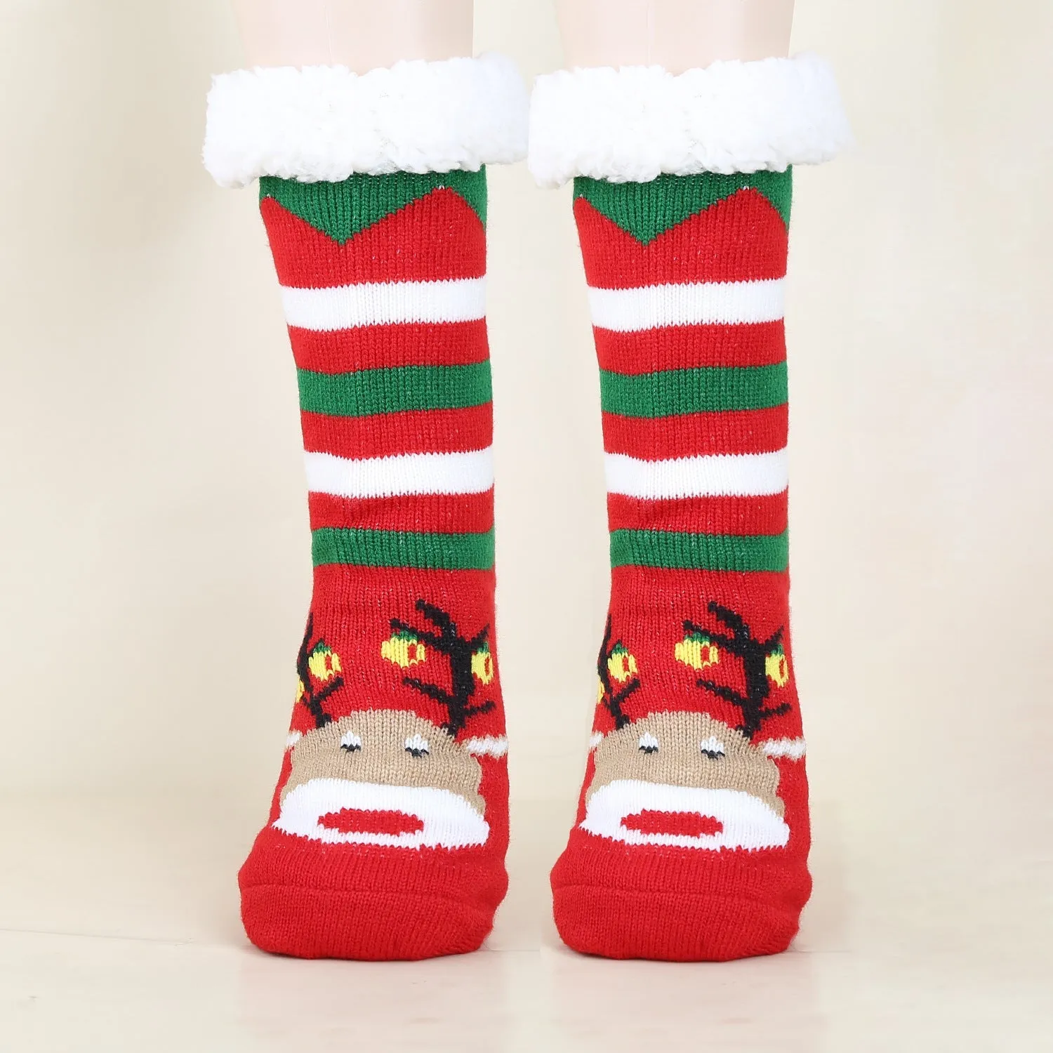 Christmas Fashion Winter Wool Socks Thick  Floor Socks