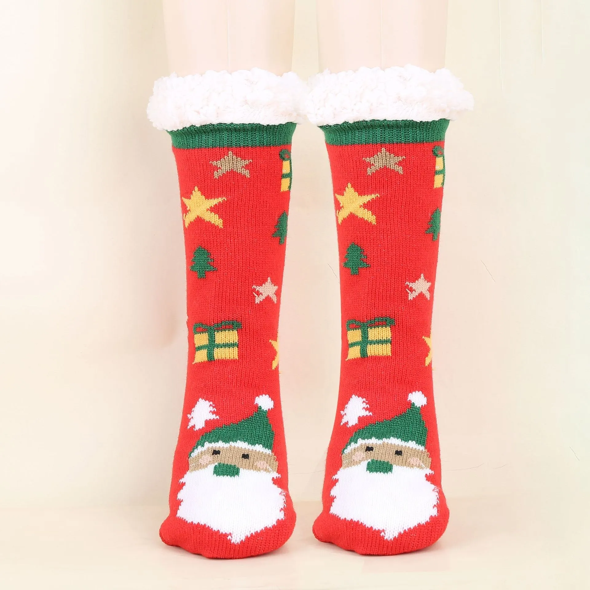 Christmas Fashion Winter Wool Socks Thick  Floor Socks