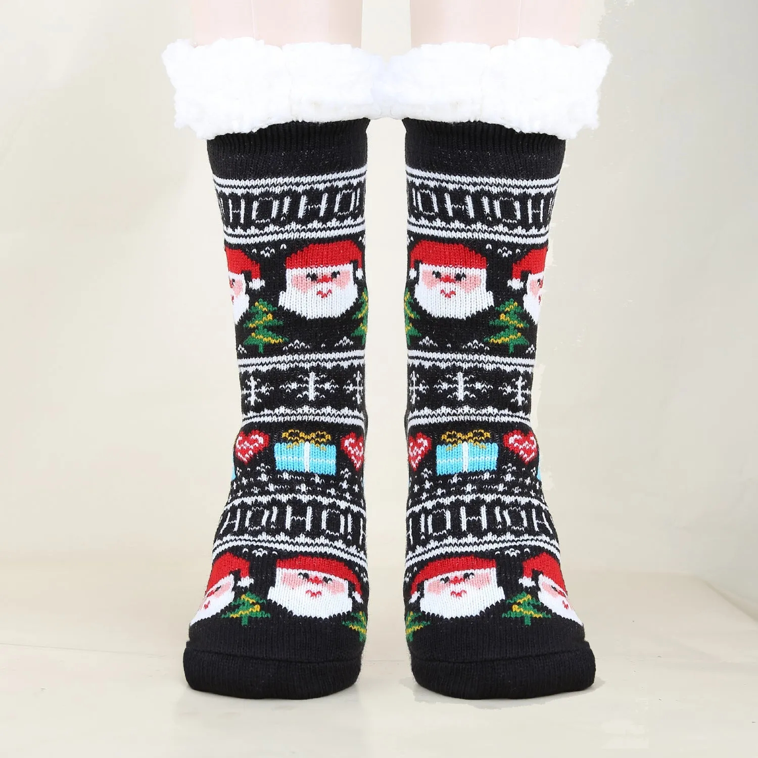 Christmas Fashion Winter Wool Socks Thick  Floor Socks