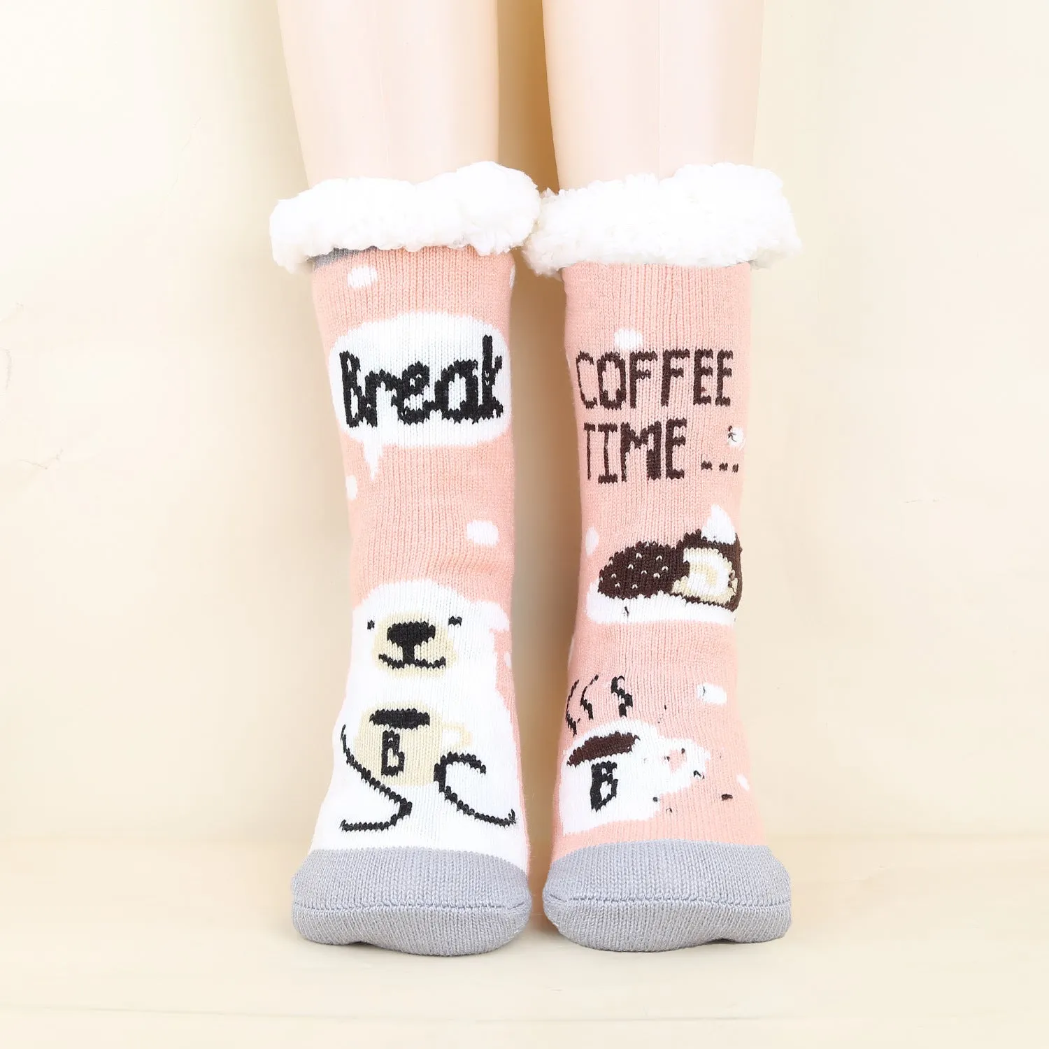 Christmas Fashion Winter Wool Socks Thick  Floor Socks