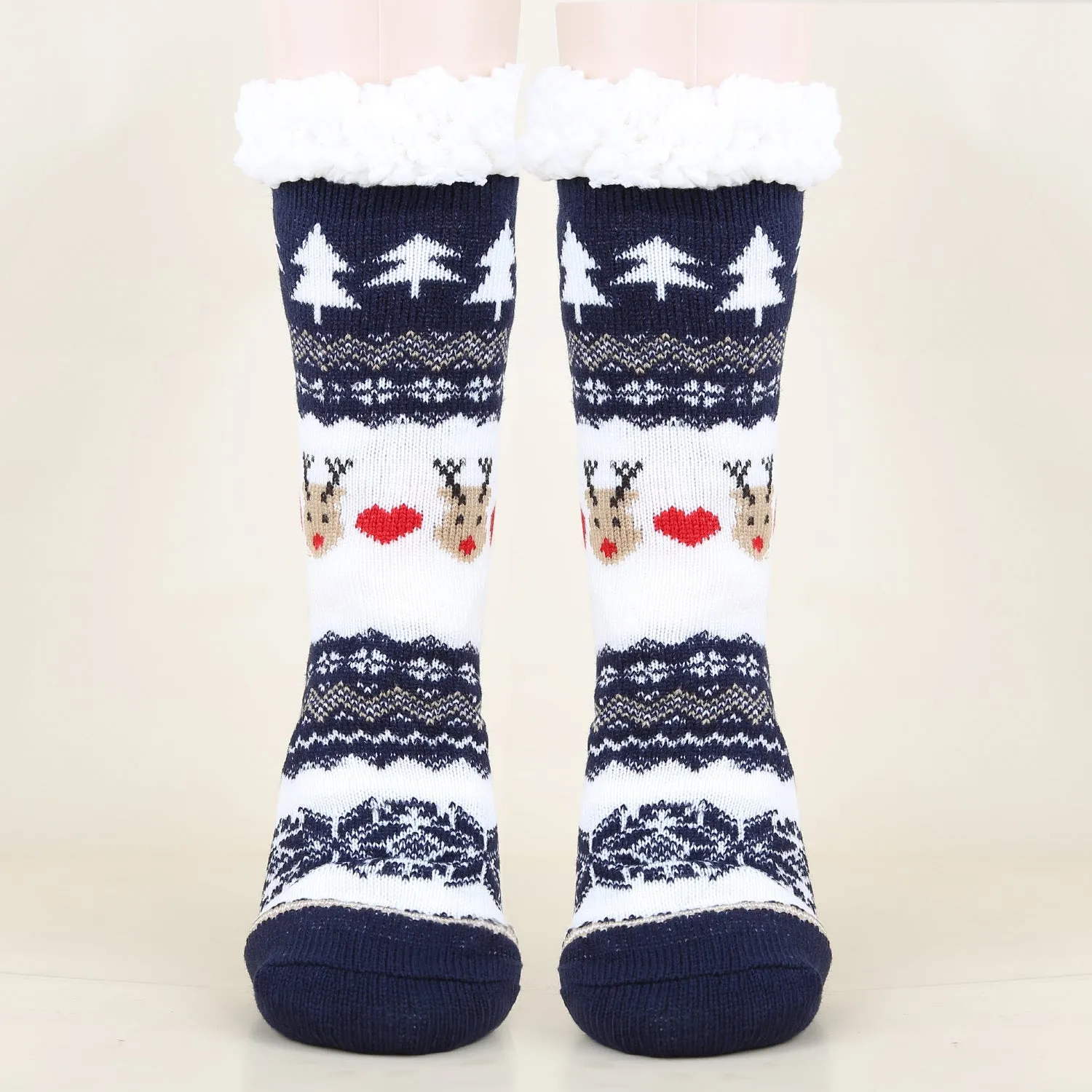 Christmas Fashion Winter Wool Socks Thick  Floor Socks