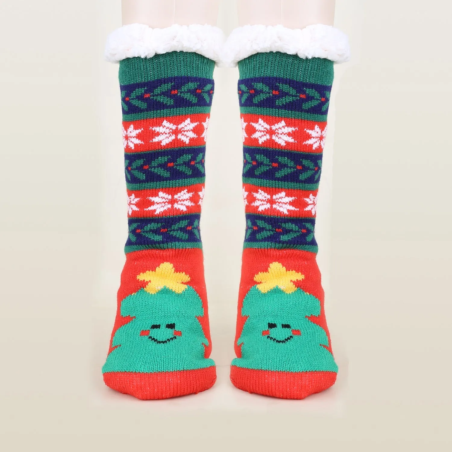 Christmas Fashion Winter Wool Socks Thick  Floor Socks