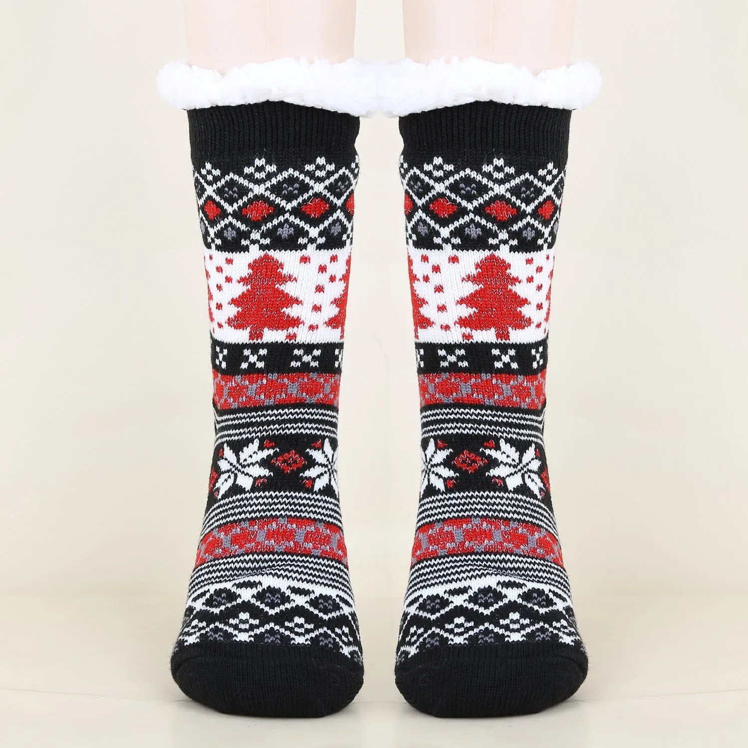 Christmas Fashion Winter Wool Socks Thick  Floor Socks