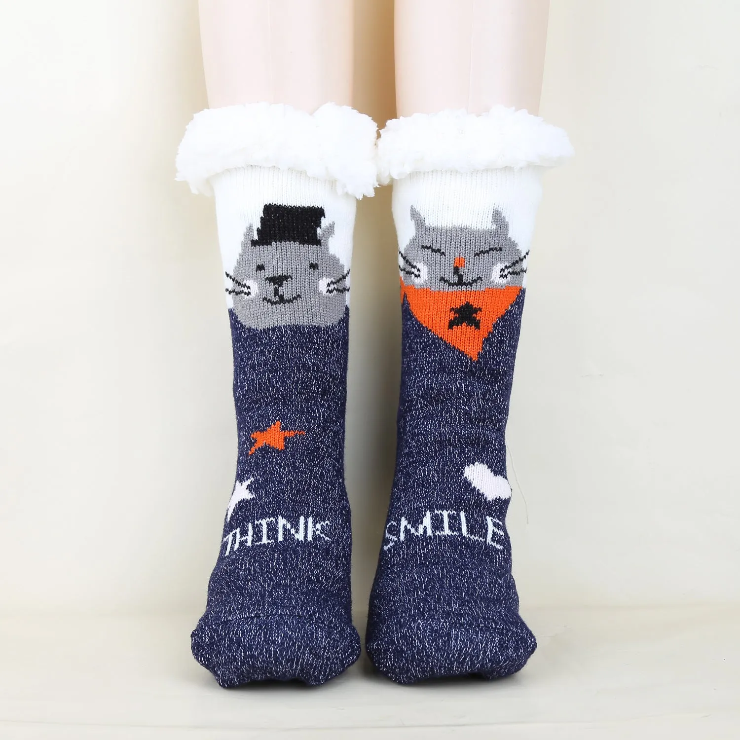 Christmas Fashion Winter Wool Socks Thick  Floor Socks