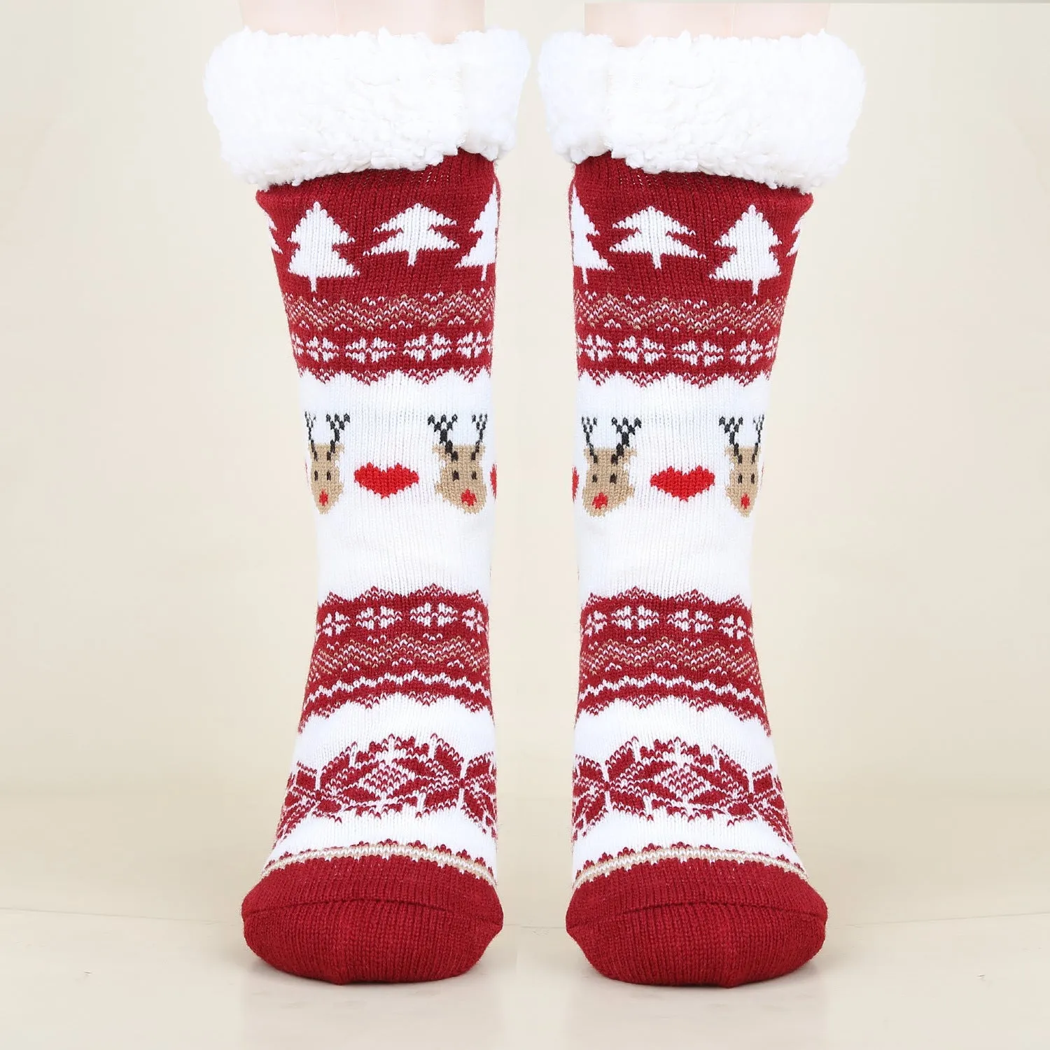 Christmas Fashion Winter Wool Socks Thick  Floor Socks