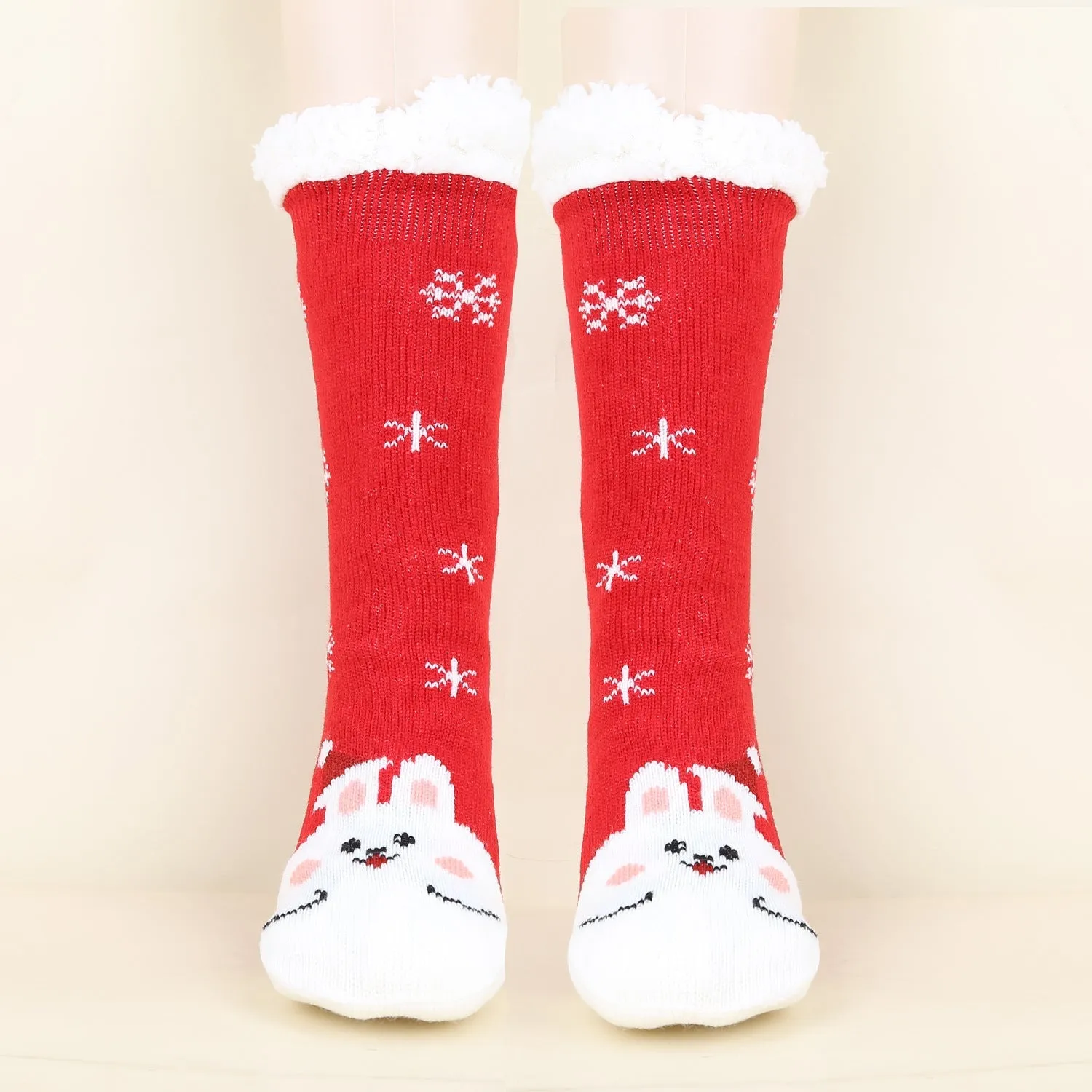 Christmas Fashion Winter Wool Socks Thick  Floor Socks