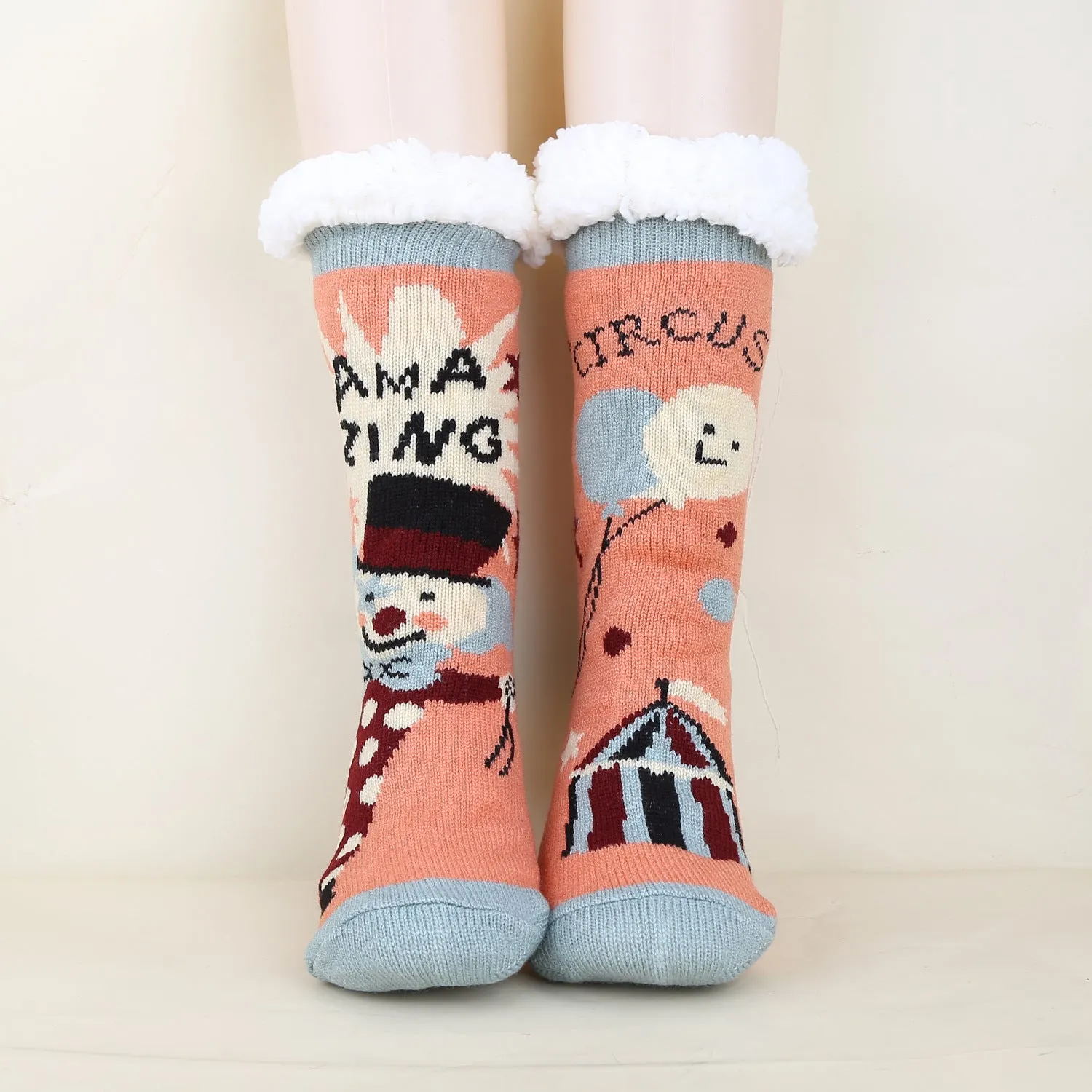 Christmas Fashion Winter Wool Socks Thick  Floor Socks