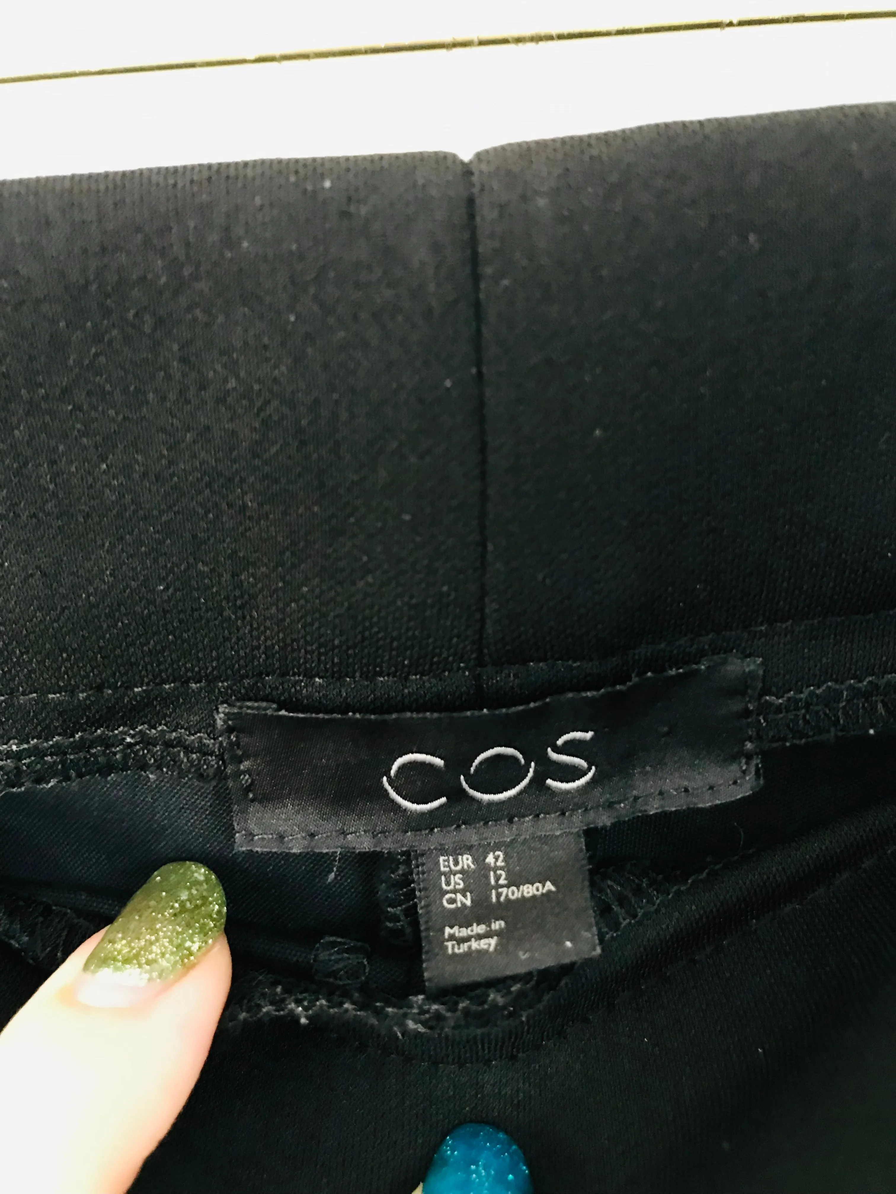 Cos Women's Smart Chinos Trousers | UK16 | Black