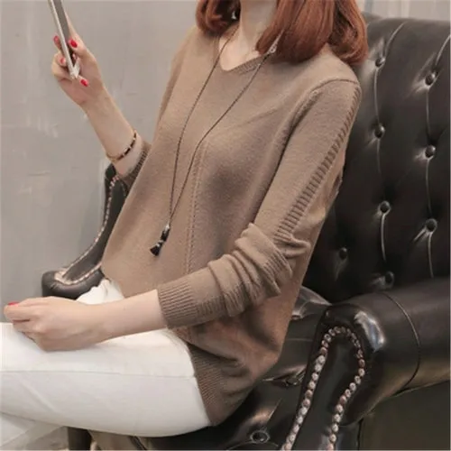 Fashion Winter Autumn Women Pullover Knitted Sweaters Casual