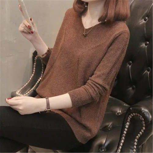 Fashion Winter Autumn Women Pullover Knitted Sweaters Casual