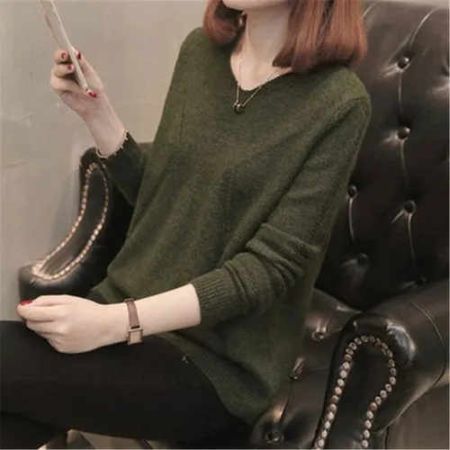 Fashion Winter Autumn Women Pullover Knitted Sweaters Casual