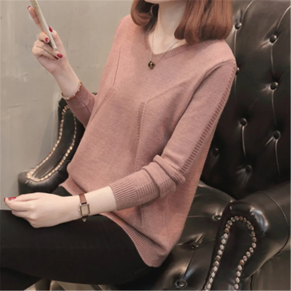 Fashion Winter Autumn Women Pullover Knitted Sweaters Casual