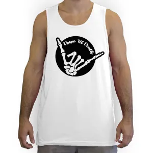 Function -  Down Til Death Skeleton Shaka Men's Fashion Tank Top