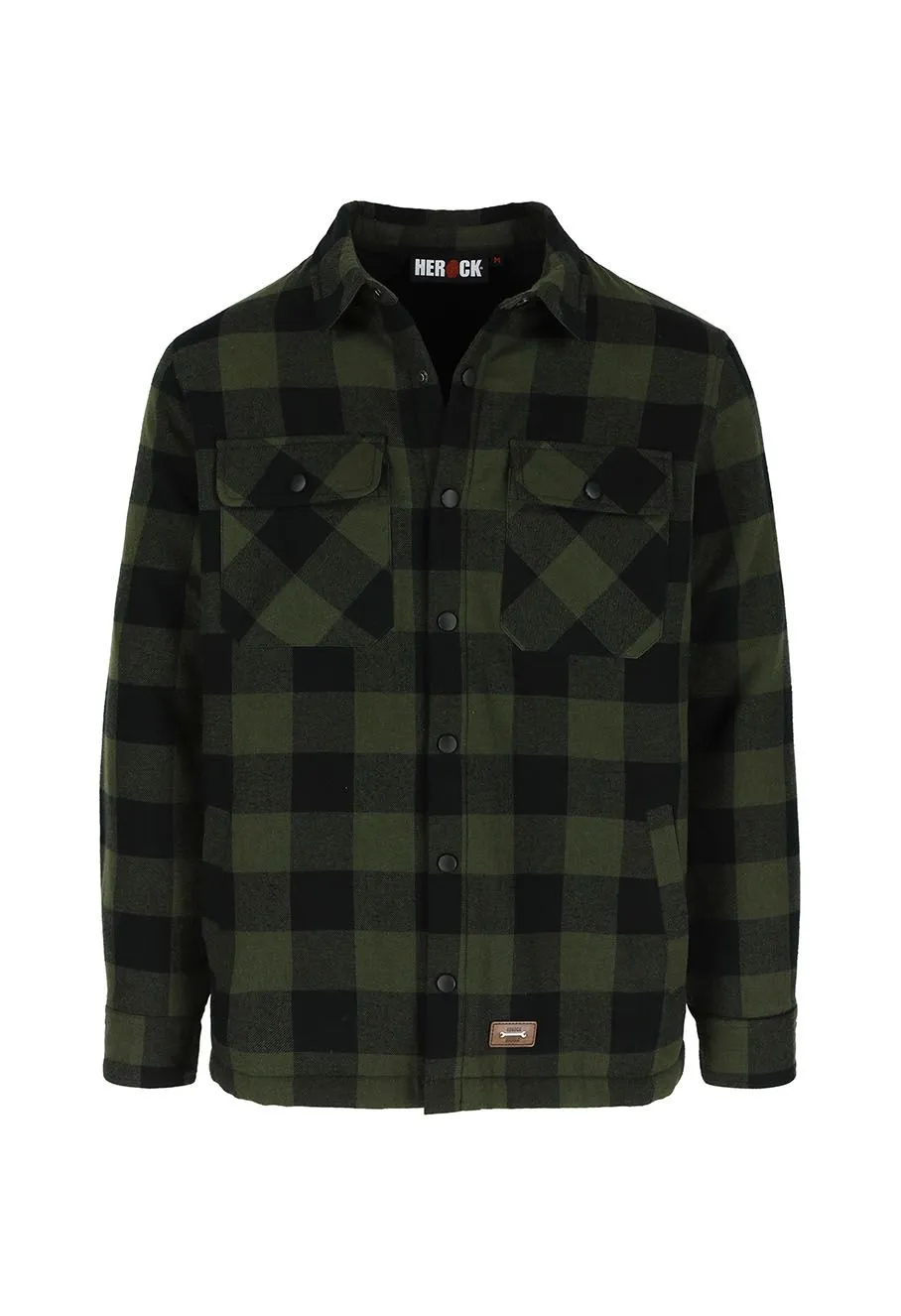 Herock&#x20;Lumberjack&#x20;Shirt&#x20;Flannel&#x20;Sherpa&#x20;Puro&#x20;-&#x20;Green