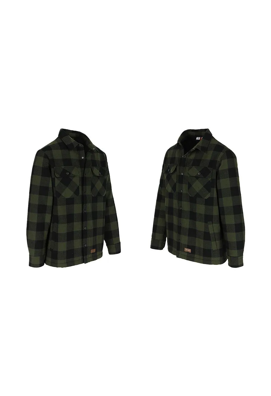 Herock&#x20;Lumberjack&#x20;Shirt&#x20;Flannel&#x20;Sherpa&#x20;Puro&#x20;-&#x20;Green