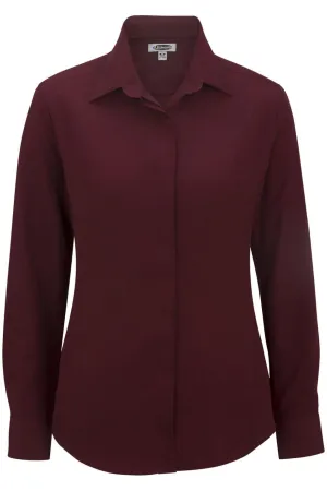 Ladies' Burgundy Café Batiste Blouse