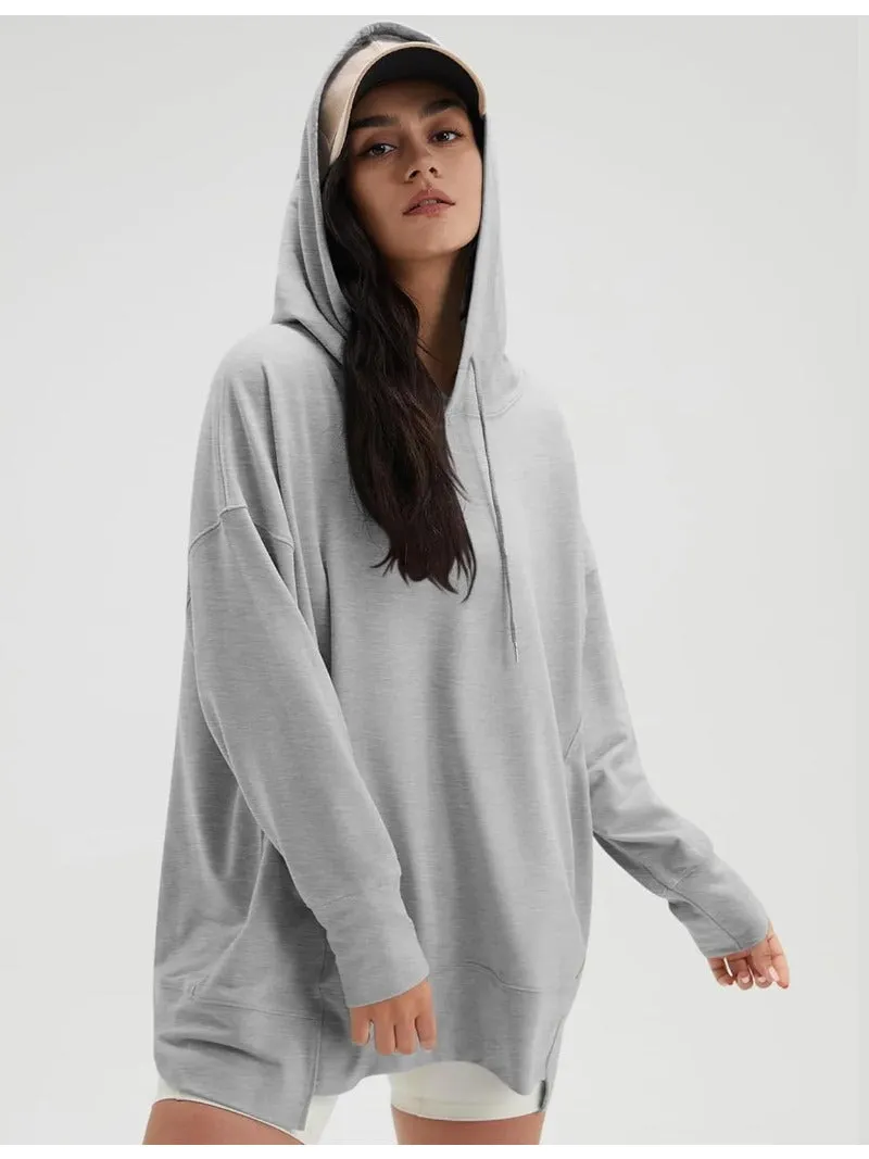 Long Sleeve Oversized Hoodie with Pocket