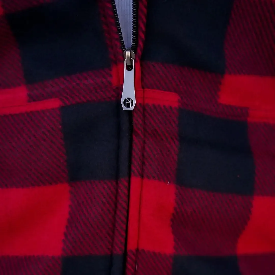 Men’s Plaid Sherpa Lined Sweatshirt