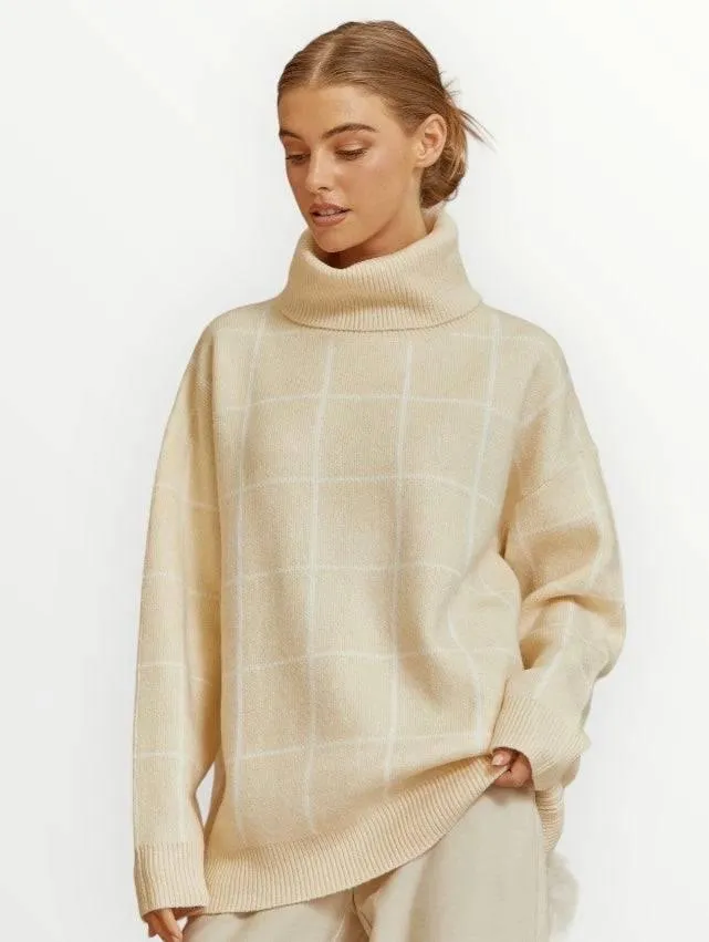 Oversized cowl neck sweater