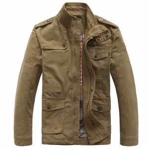 Plus Size Military Epaulets Jacket