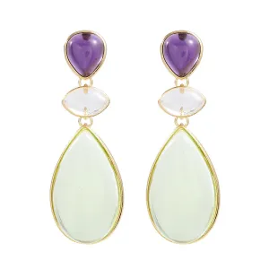 Pre Order:  Water Drop Morandi Color Earrings