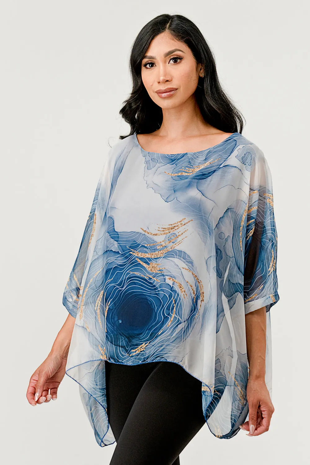 Raw Moda Italian Abstract Fodera Top