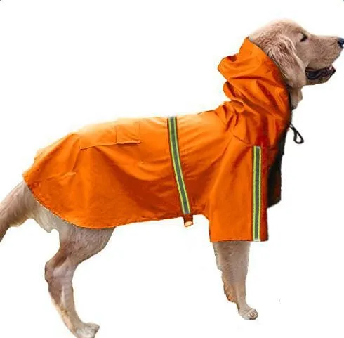 Reflective Dog Raincoat for Big Dogs