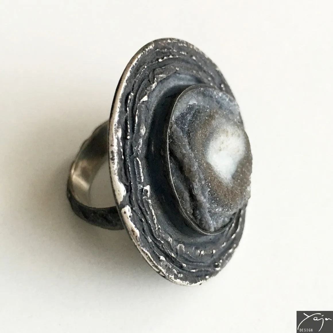 Silver & Chalcedony Ring No.2