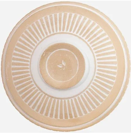 White Dove Handcrafted Clay Birdbath Replacement Top  